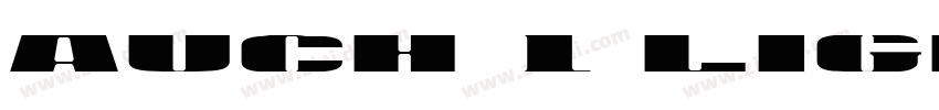 Auch 1 Light字体转换